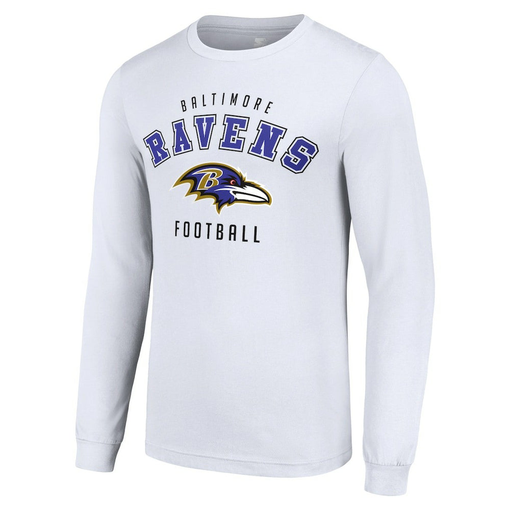 Baltimore Ravens Starter Long Sleeve T-Shirt - White T-shirts