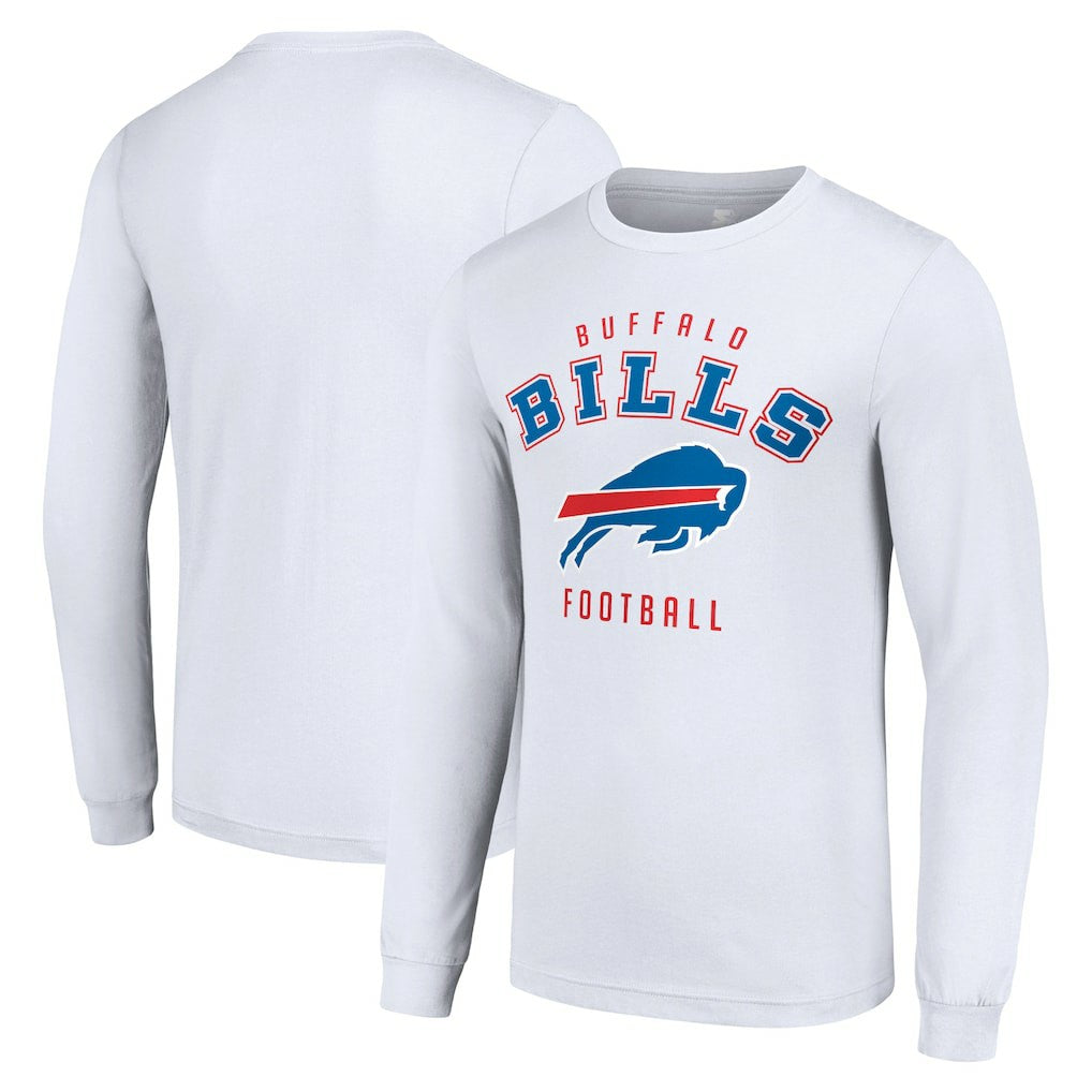 Buffalo Bills Starter Long Sleeve T-Shirt - White T-shirts