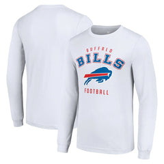 Buffalo Bills Starter Long Sleeve T-Shirt - White T-shirts