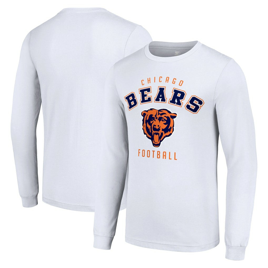 Chicago Bears Starter Long Sleeve T-Shirt - White T-shirts