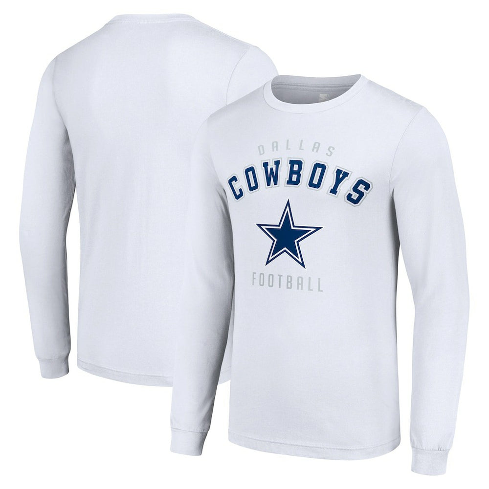 Dallas Cowboys Starter Long Sleeve T-Shirt - White T-shirts
