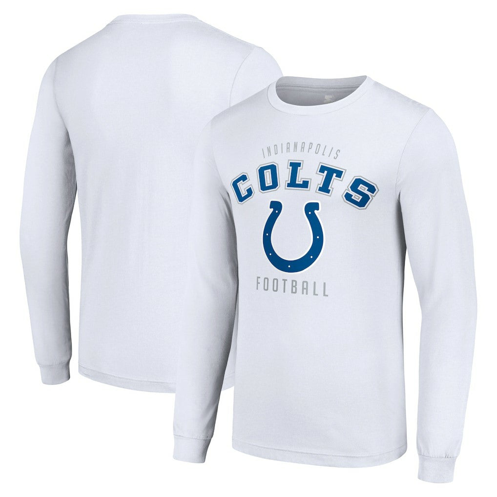 Indianapolis Colts Starter Long Sleeve T-Shirt - White T-shirts