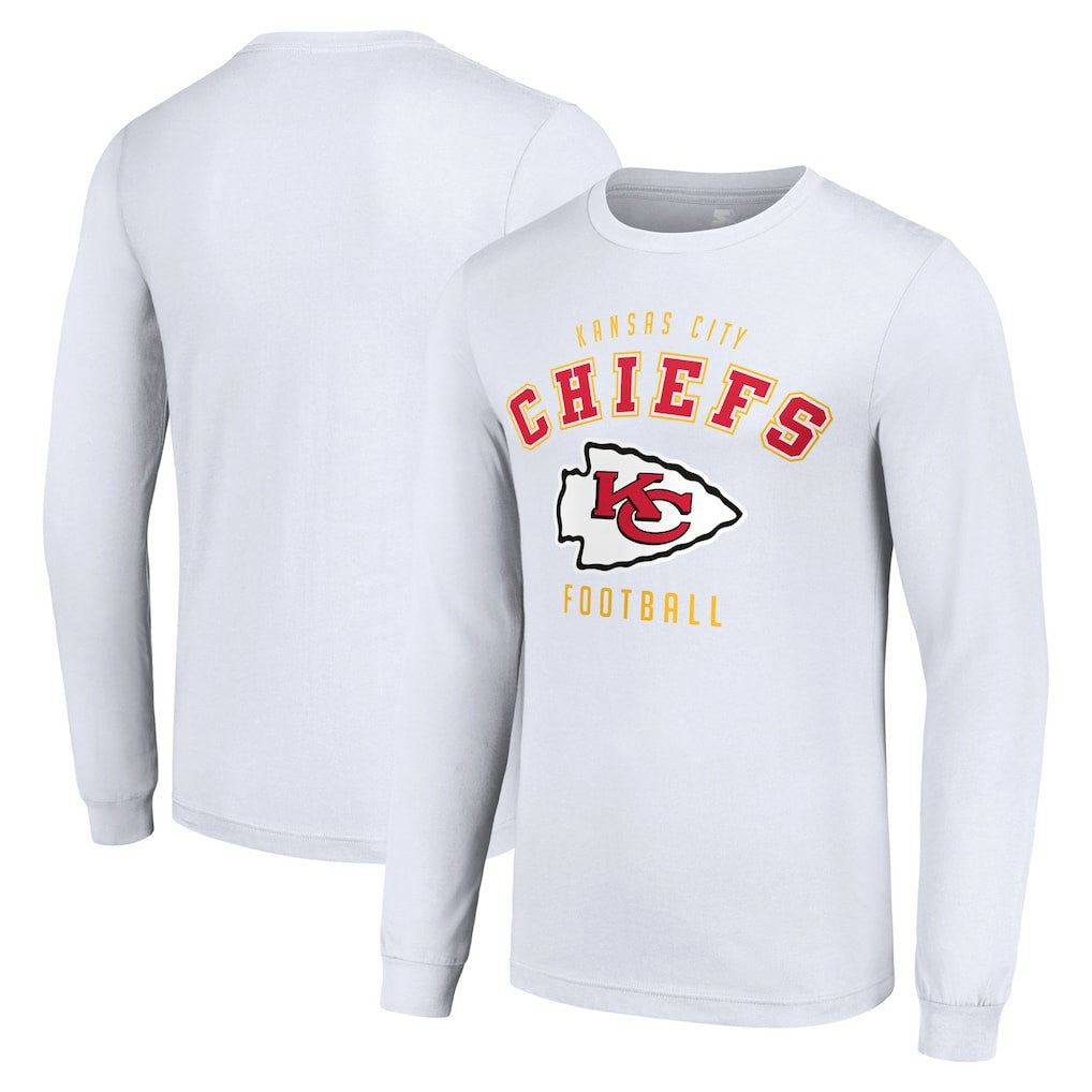 Kansas City Chiefs Starter Long Sleeve T-Shirt - White T-shirts