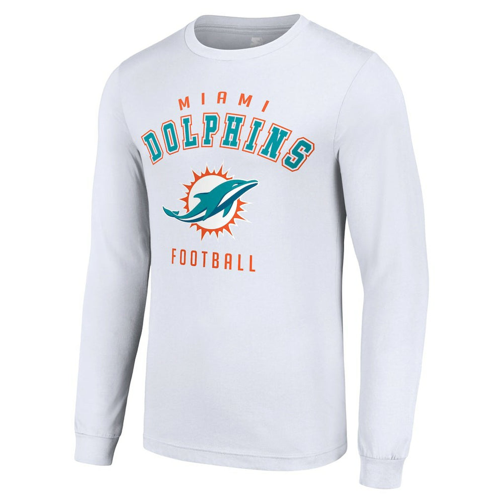 Miami Dolphins Starter Long Sleeve T-Shirt - White T-shirts
