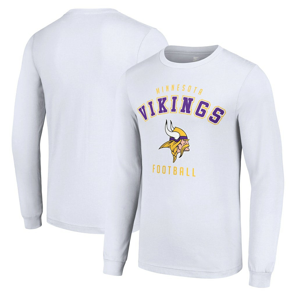 Minnesota Vikings Starter Long Sleeve T-Shirt - White T-shirts