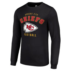 Kansas City Chiefs Starter Long Sleeve T-Shirt - Black T-shirts