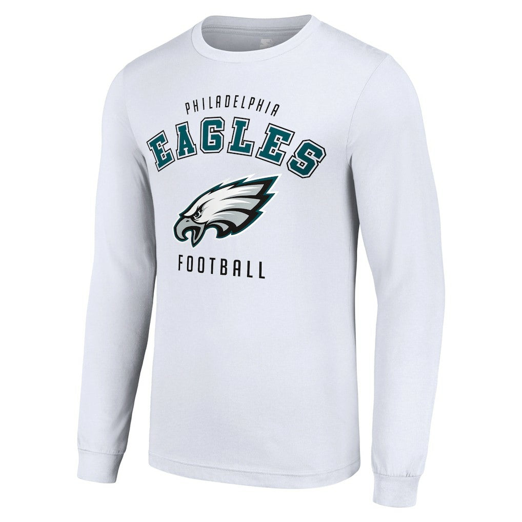 Philadelphia Eagles Starter Long Sleeve T-Shirt - White T-shirts