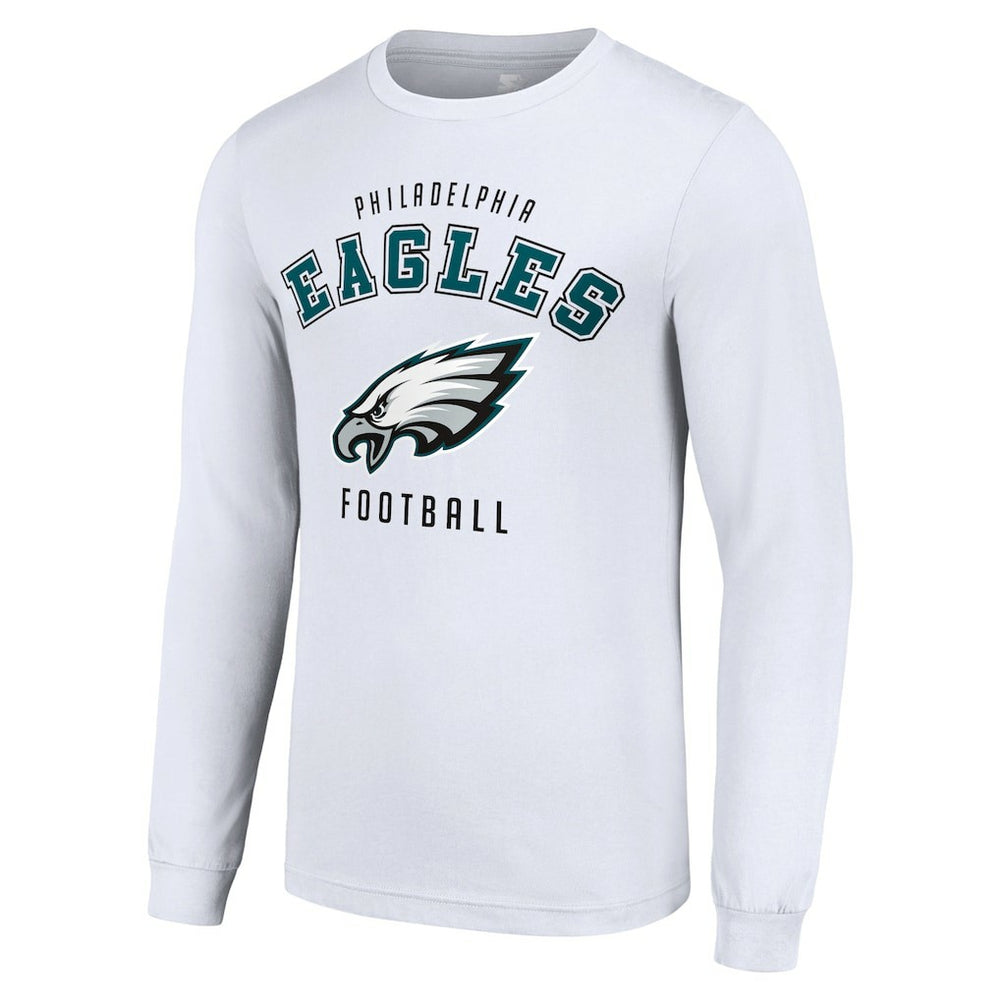 Philadelphia Eagles Starter Long Sleeve T-Shirt - White T-shirts