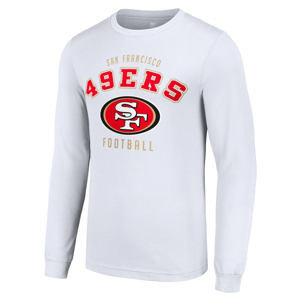 San Francisco 49ers Starter Long Sleeve T-Shirt - White T-shirts