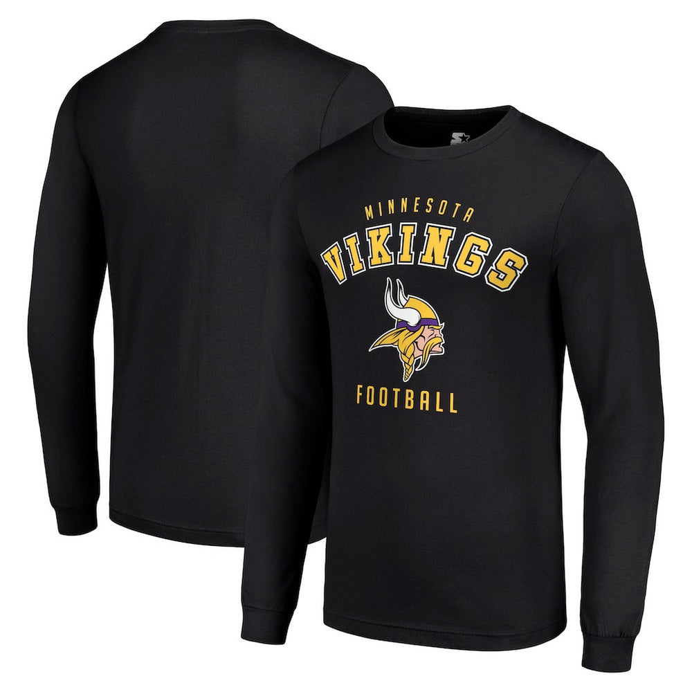 Minnesota Vikings Starter Long Sleeve T-Shirt - Black T-shirts