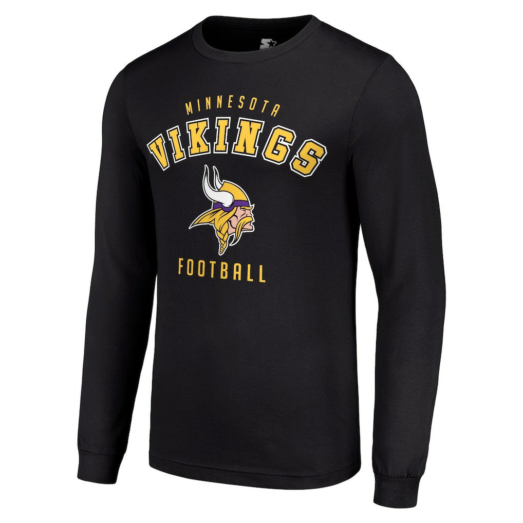 Minnesota Vikings Starter Long Sleeve T-Shirt - Black T-shirts