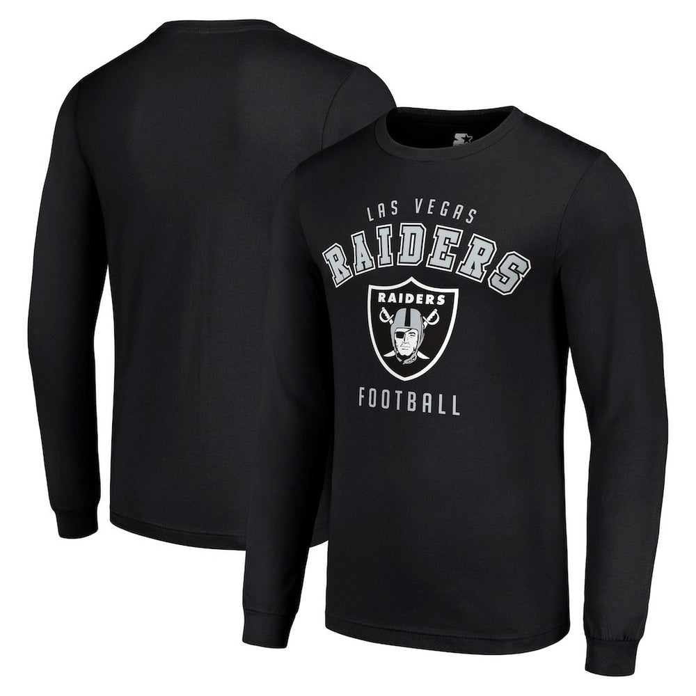 Las Vegas Raiders Starter Long Sleeve T-Shirt - Black T-shirts