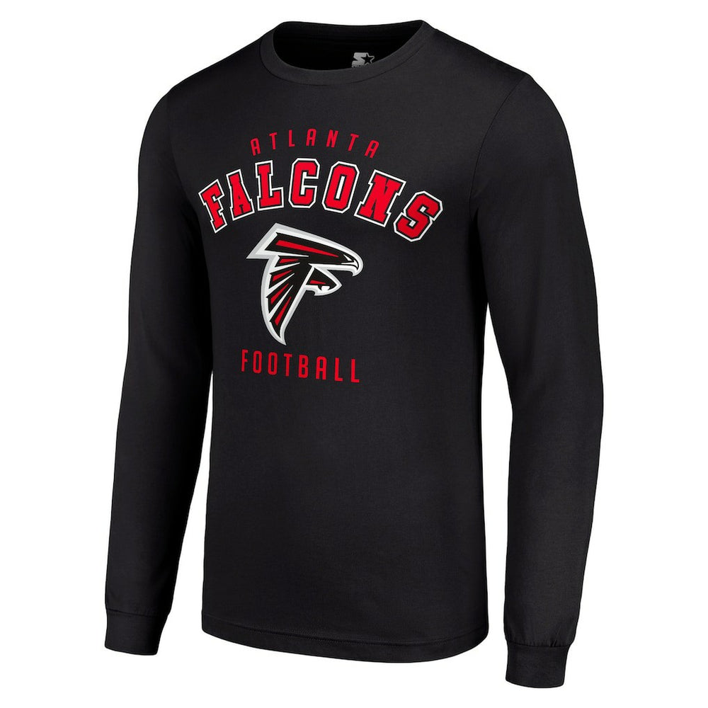 Atlanta Falcons Starter Long Sleeve T-Shirt - Black T-shirts