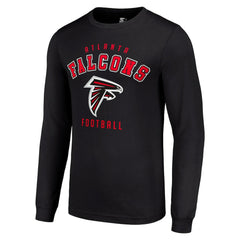 Atlanta Falcons Starter Long Sleeve T-Shirt - Black T-shirts