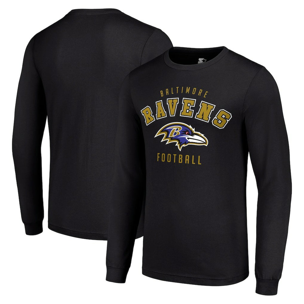 Baltimore Ravens Starter Long Sleeve T-Shirt - Black T-shirts