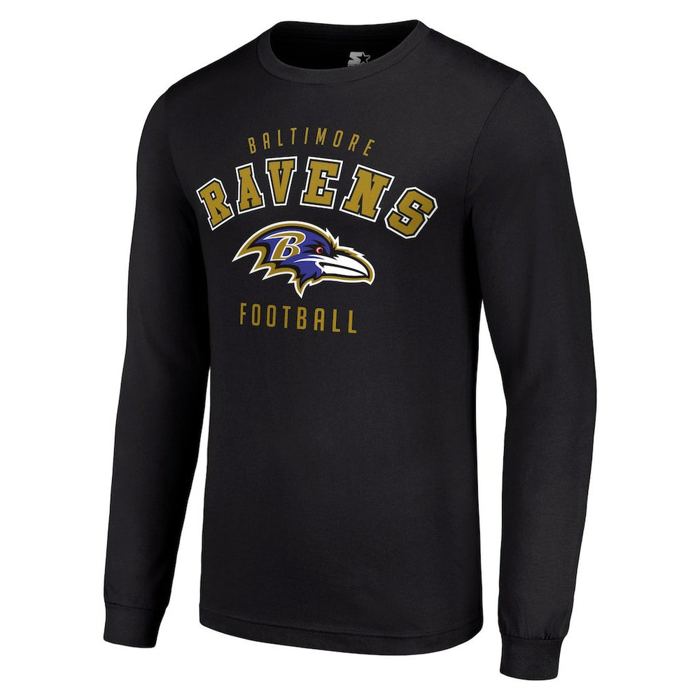 Baltimore Ravens Starter Long Sleeve T-Shirt - Black T-shirts