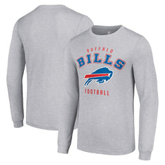Buffalo Bills Starter Long Sleeve T-Shirt - Heather Gray T-shirts