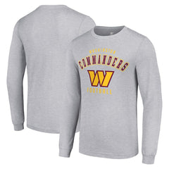 Washington Commanders Starter Long Sleeve T-Shirt - Heather Gray T-shirts