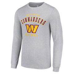 Washington Commanders Starter Long Sleeve T-Shirt - Heather Gray T-shirts