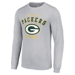Green Bay Packers Starter Long Sleeve T-Shirt - Heather Gray T-shirts
