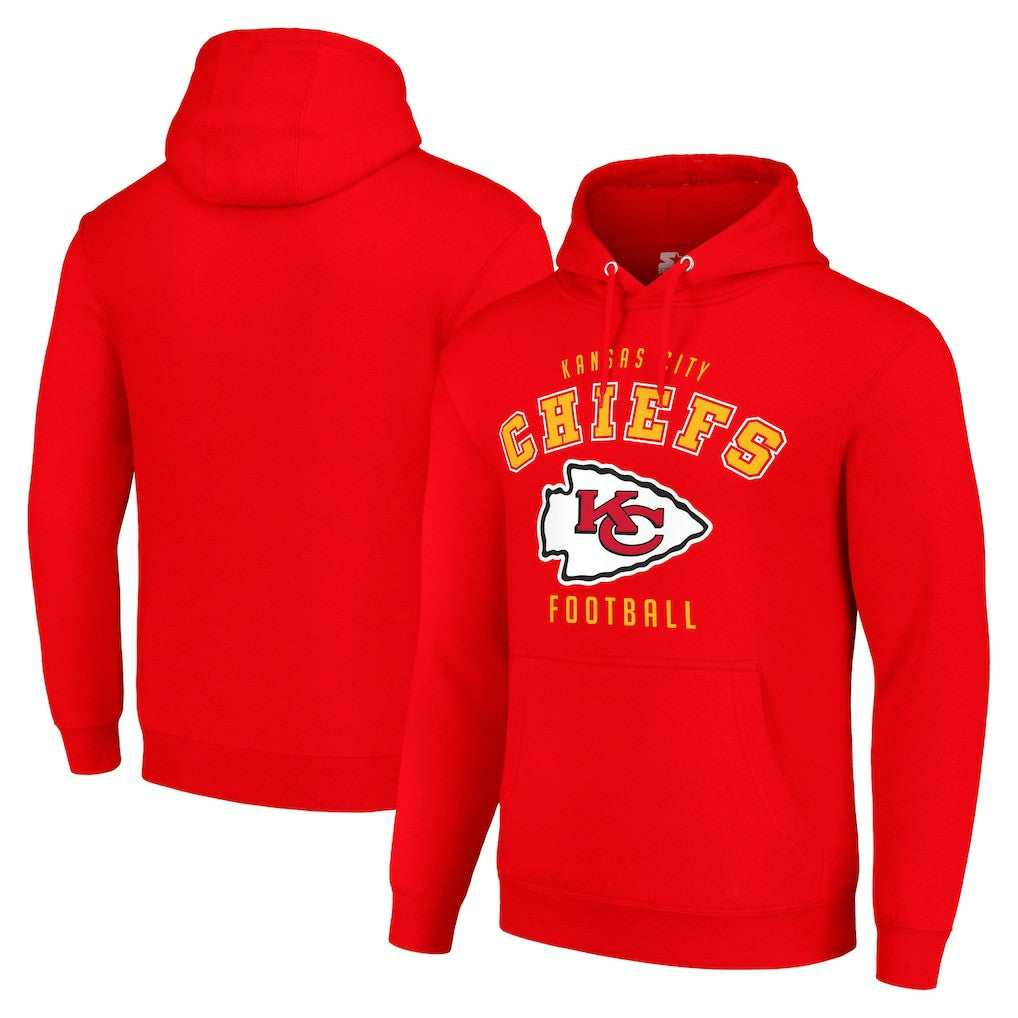 Kansas City Chiefs Starter Unisex Logo Pullover Hoodie - Red Hoodies