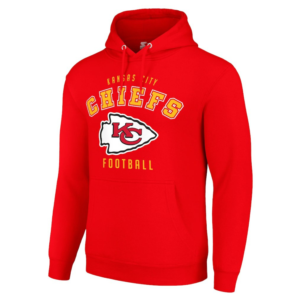 Kansas City Chiefs Starter Unisex Logo Pullover Hoodie - Red Hoodies