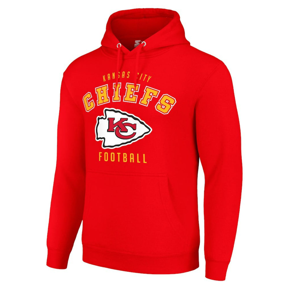 Kansas City Chiefs Starter Unisex Logo Pullover Hoodie - Red Hoodies