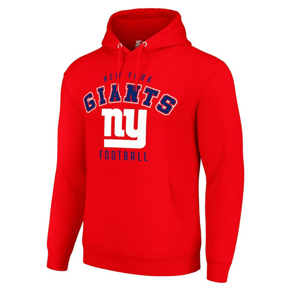 New York Giants Starter Unisex Logo Pullover Hoodie - Red Hoodies