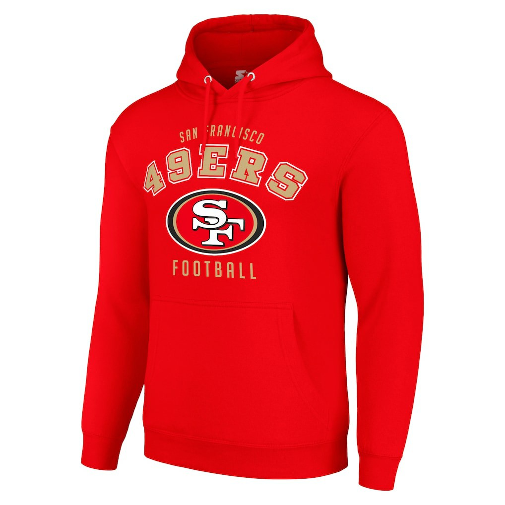 San Francisco 49ers Starter Unisex Logo Pullover Hoodie - Scarlet Hoodies