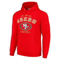 San Francisco 49ers Starter Unisex Logo Pullover Hoodie - Scarlet Hoodies