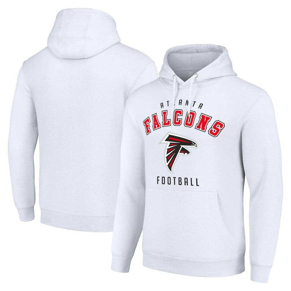 Atlanta Falcons Starter Unisex Logo Pullover Hoodie - White Hoodies