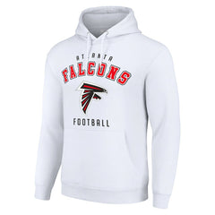 Atlanta Falcons Starter Unisex Logo Pullover Hoodie - White Hoodies