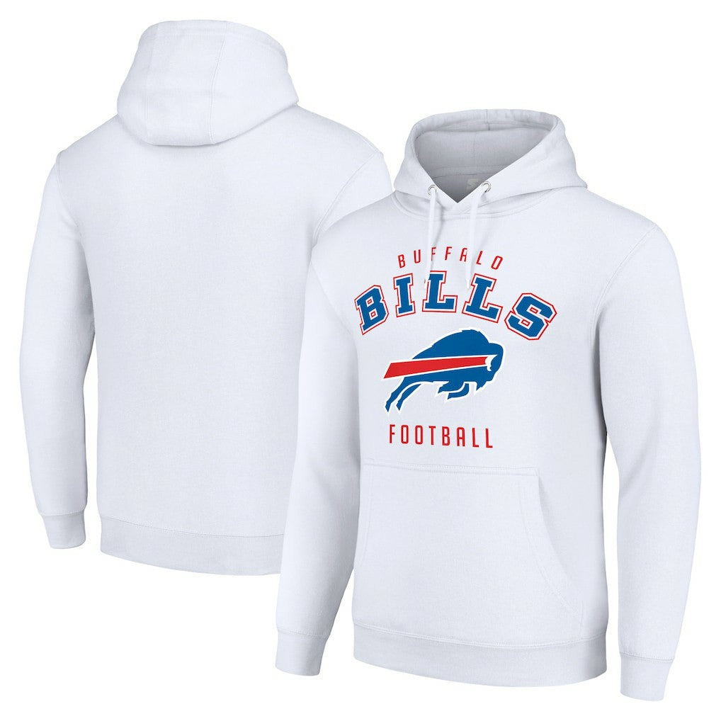 Buffalo Bills Starter Unisex Logo Pullover Hoodie - White Hoodies