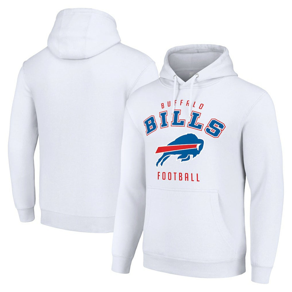 Buffalo Bills Starter Unisex Logo Pullover Hoodie - White Hoodies