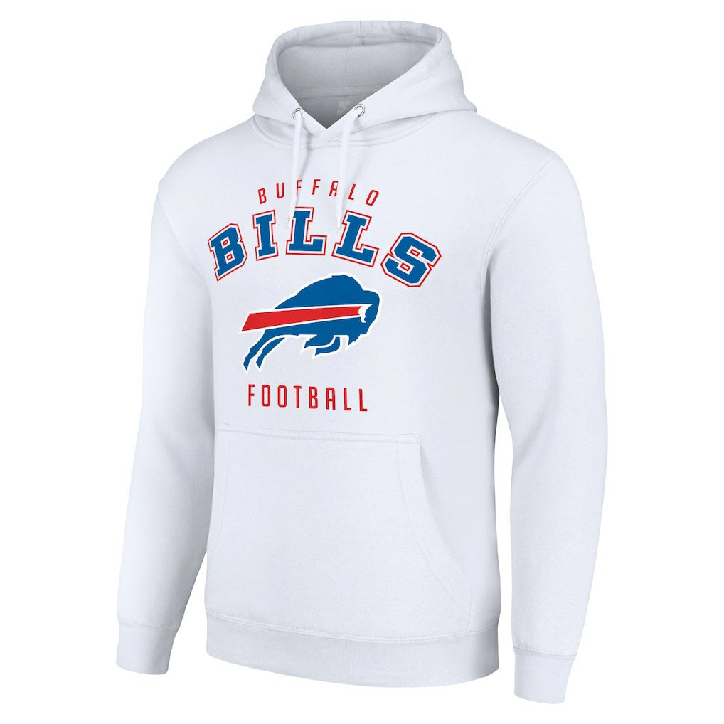Buffalo Bills Starter Unisex Logo Pullover Hoodie - White Hoodies