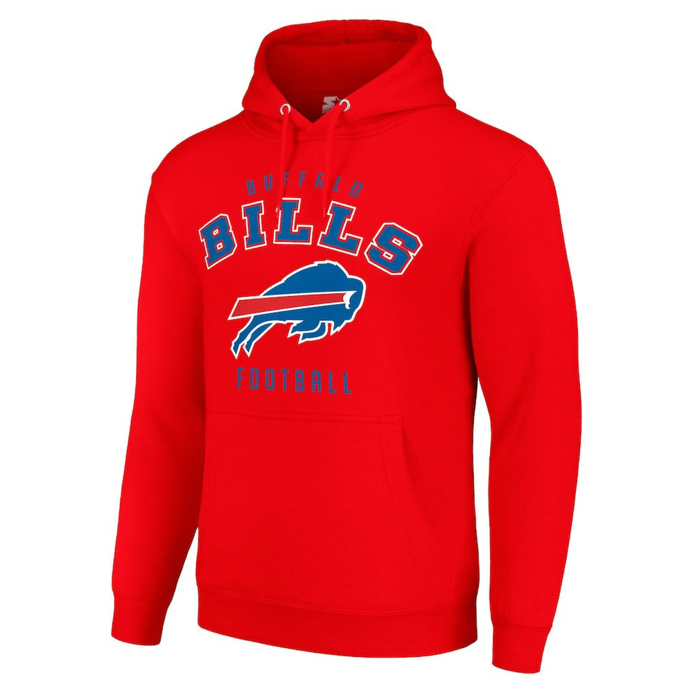 Buffalo Bills Starter Unisex Logo Pullover Hoodie - Red Hoodies