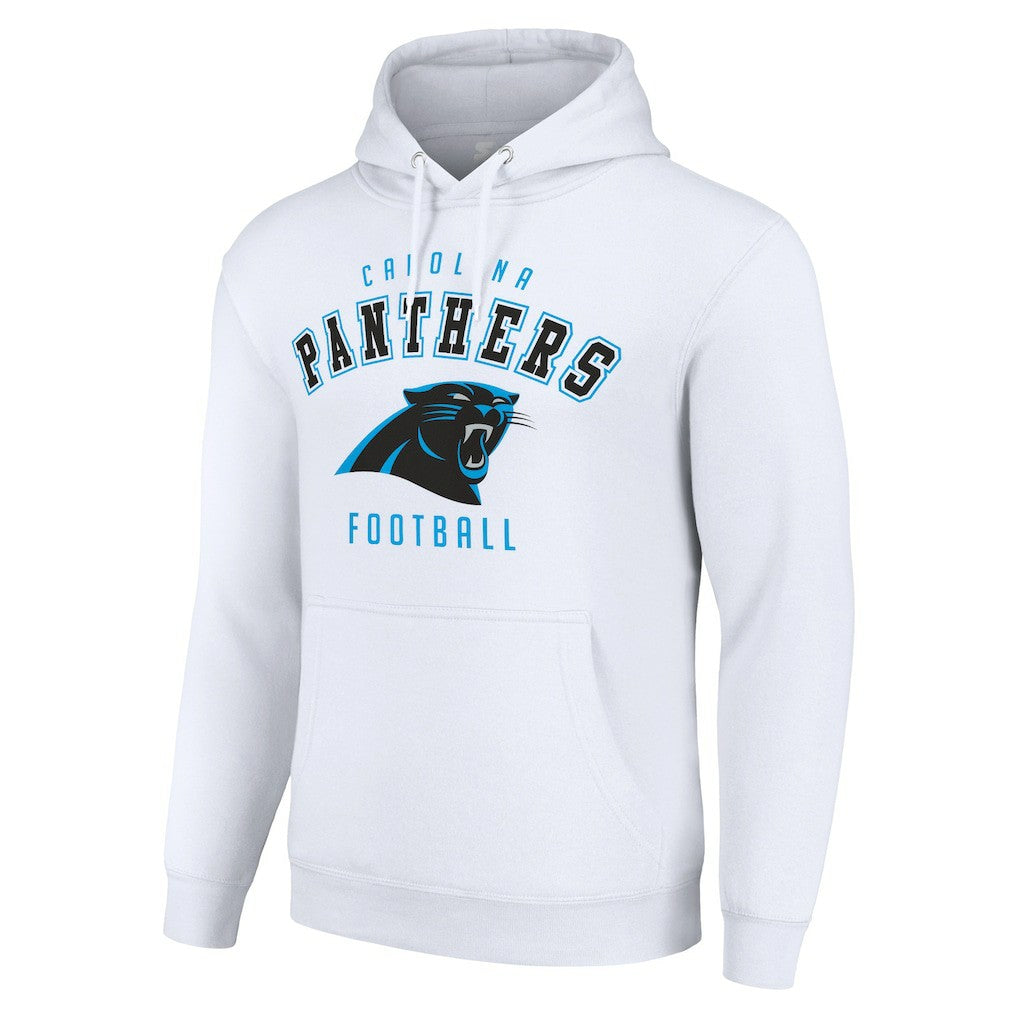 Carolina Panthers Starter Unisex Logo Pullover Hoodie - White Hoodies
