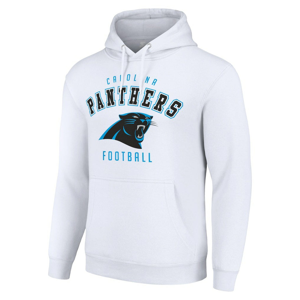 Carolina Panthers Starter Unisex Logo Pullover Hoodie - White Hoodies