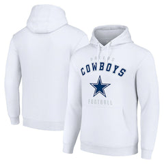 Dallas Cowboys Starter Unisex Logo Pullover Hoodie - White Hoodies
