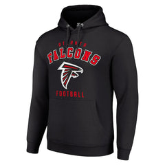 Atlanta Falcons Starter Unisex Logo Pullover Hoodie - Black Hoodies