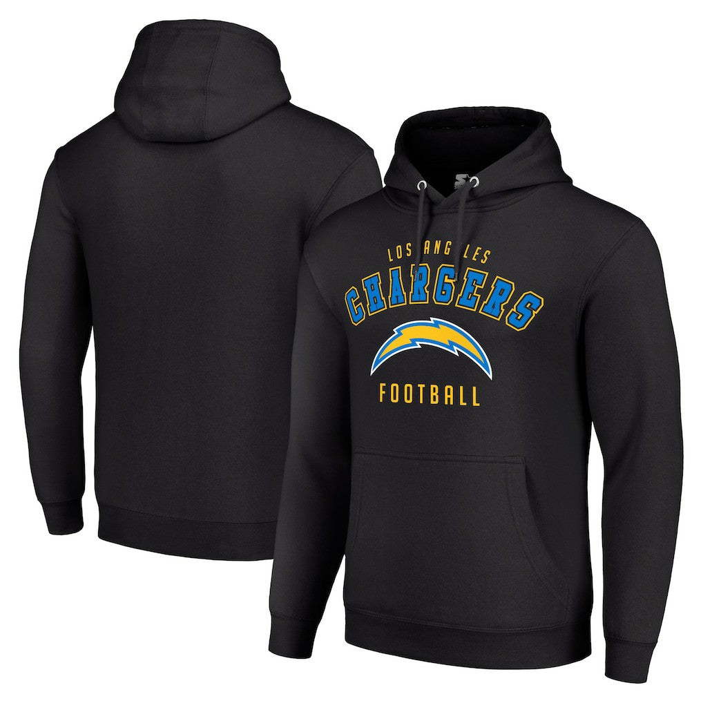 Los Angeles Chargers Starter Unisex Logo Pullover Hoodie - Black Hoodies