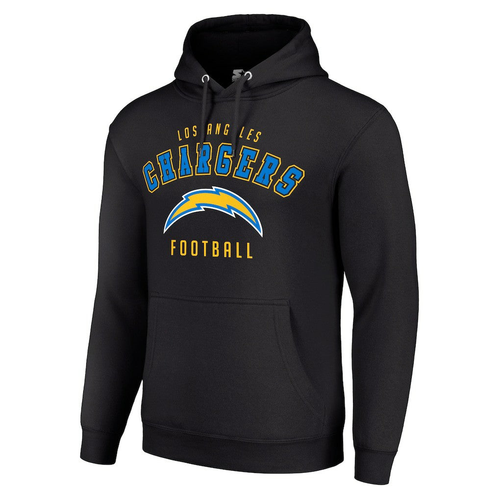 Los Angeles Chargers Starter Unisex Logo Pullover Hoodie - Black Hoodies