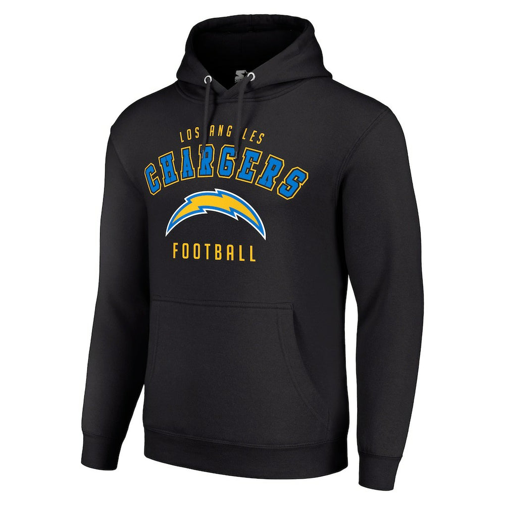 Los Angeles Chargers Starter Unisex Logo Pullover Hoodie - Black Hoodies