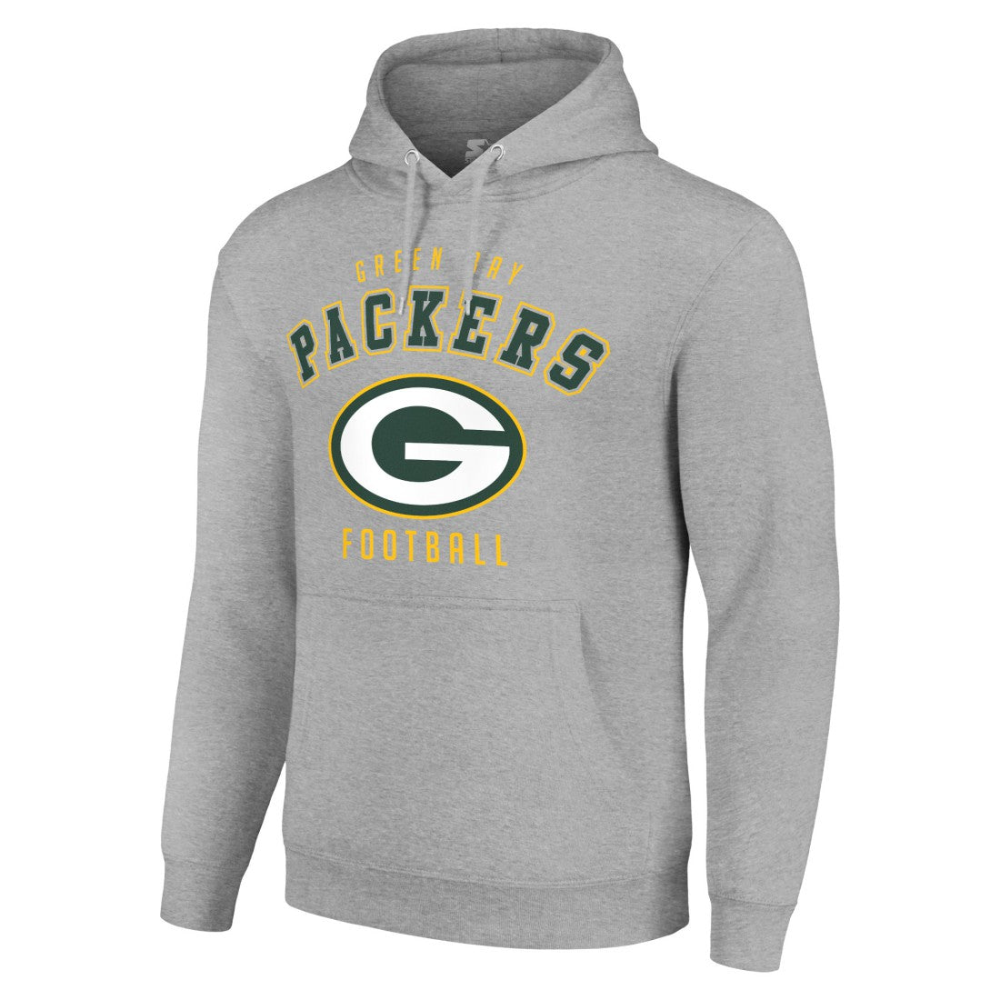 Green Bay Packers Starter Unisex Logo Pullover Hoodie - Heather Gray Hoodies