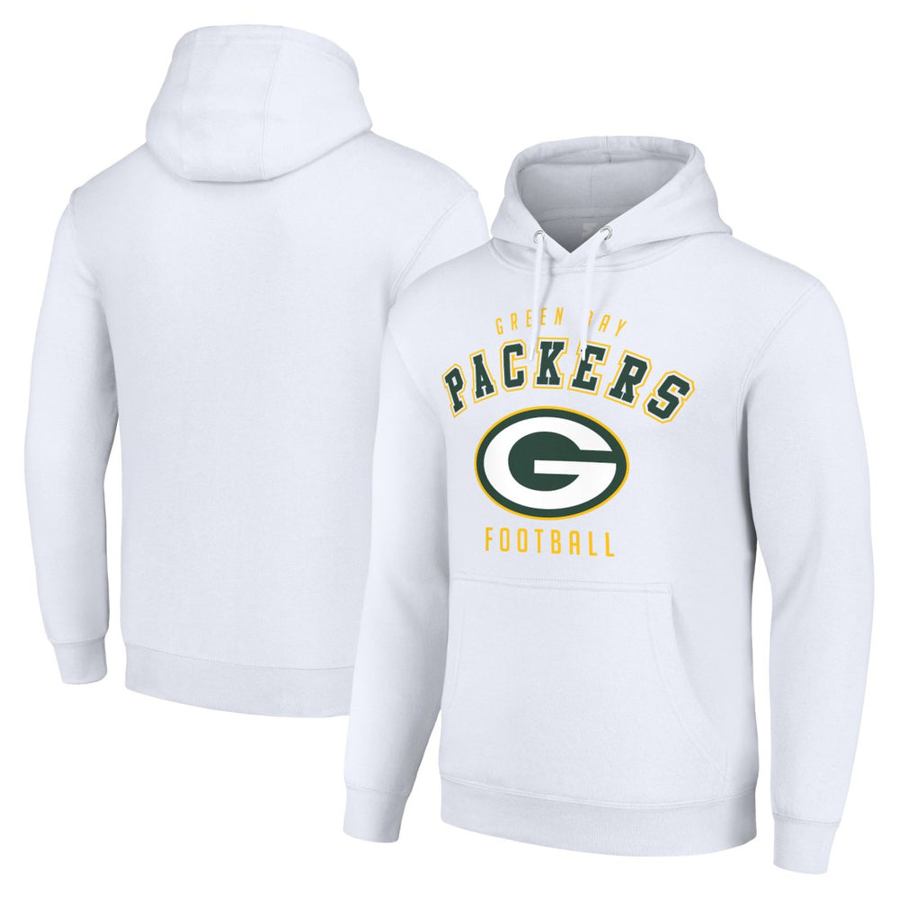 Green Bay Packers Starter Unisex Logo Pullover Hoodie - White Hoodies