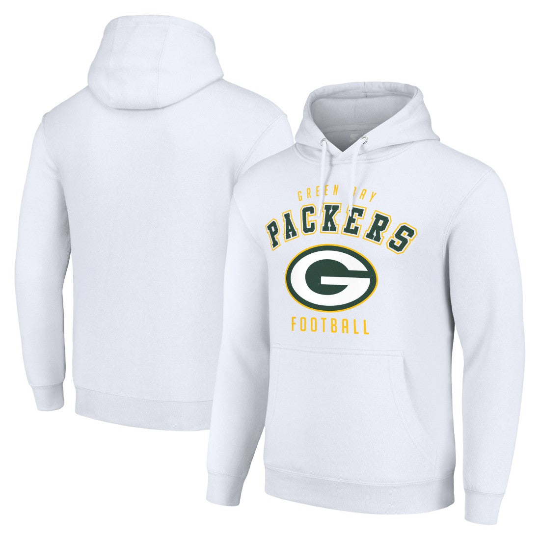 Green Bay Packers Starter Unisex Logo Pullover Hoodie - White Hoodies