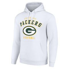 Green Bay Packers Starter Unisex Logo Pullover Hoodie - White Hoodies