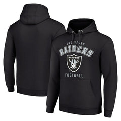 Las Vegas Raiders Starter Unisex Logo Pullover Hoodie - Black Hoodies