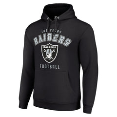 Las Vegas Raiders Starter Unisex Logo Pullover Hoodie - Black Hoodies