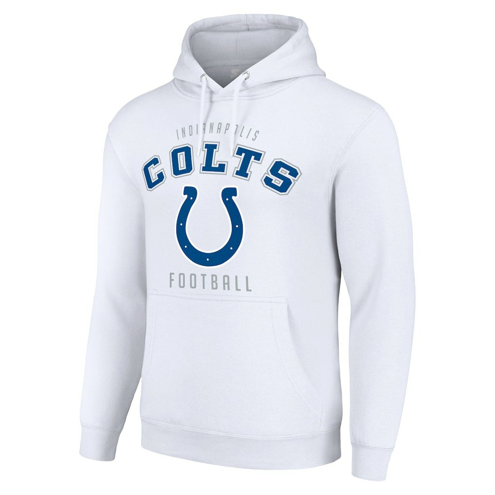 Indianapolis Colts Starter Unisex Logo Pullover Hoodie - White Hoodies